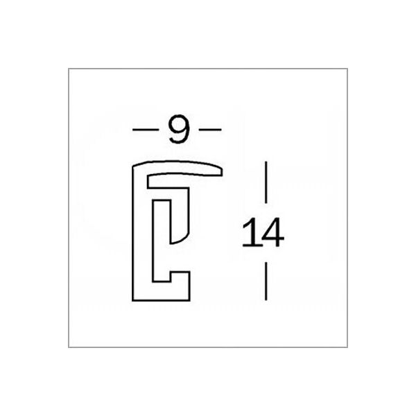 Ramka Walther New Lifestyle, 21x29,7, A4, plastikowa, czarna (KV130B)