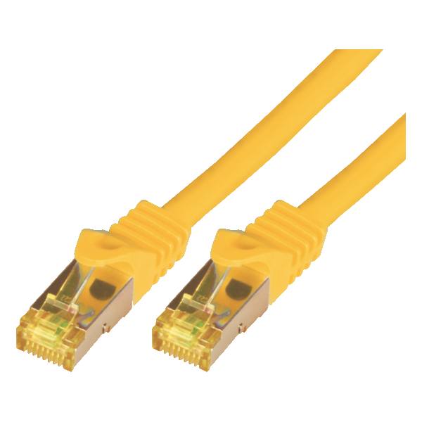 Mcab Patchcord, Cat7, S-FTP, PIMF, LSZH, 5m, żółty (3784)