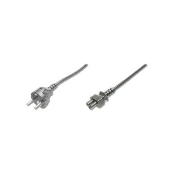 Kabel zasilający Digitus Schuko IEC C5 M/Ż 0.75m Czarny (AK-440115-008-S)