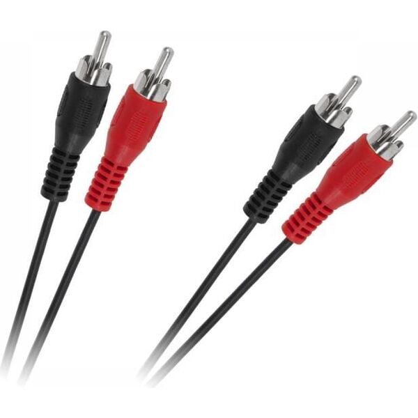 Kabel RCA (Cinch) x2 - RCA (Cinch) x2 3m czarny (KPO2610-3)
