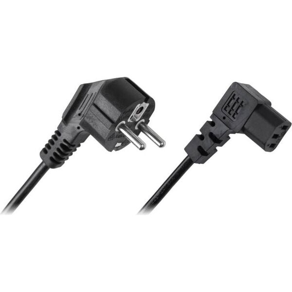 Kabel zasilający komputerowy wtyczka kątowa (KPO2772B)