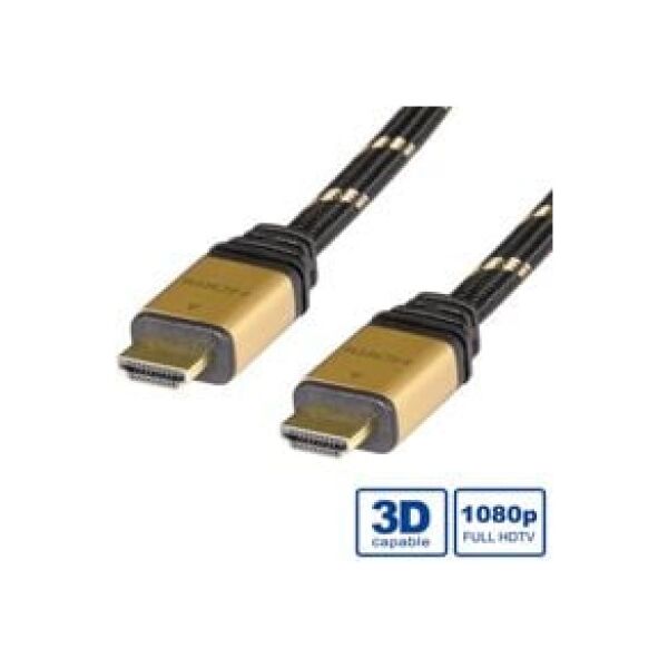 Kabel Roline HDMI - HDMI 2m złoty (11.04.5502)