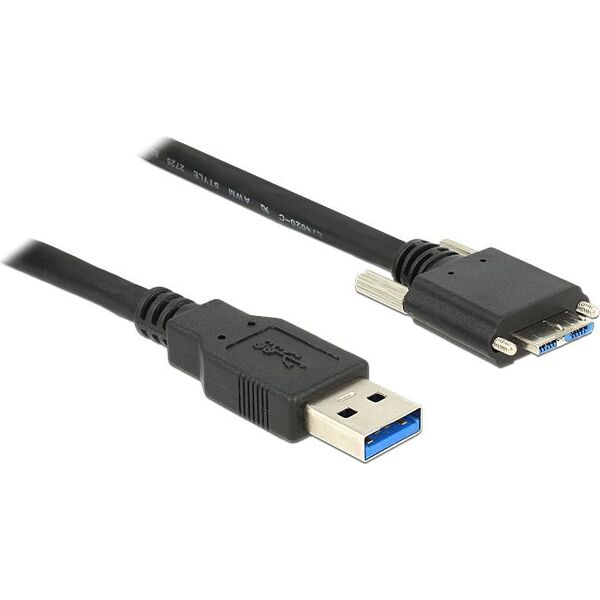 Kabel USB Delock USB-A - 1 m Czarny (83597)