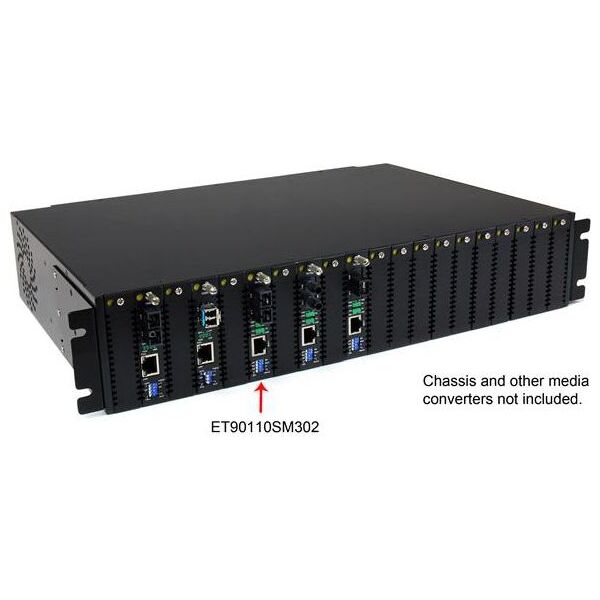 Konwerter światłowodowy StarTech ETHERNET SM FIBER CONVERTER SC (ET90110SM302)
