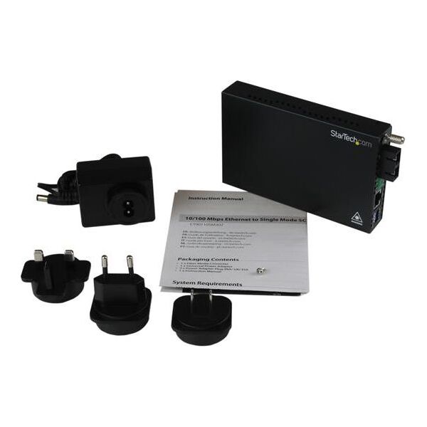 Konwerter światłowodowy StarTech ETHERNET SM FIBER CONVERTER SC (ET90110SM302)
