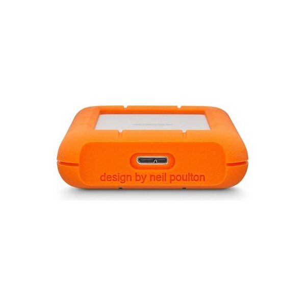 Dysk zewnętrzny HDD LaCie Rugged Mini 4TB Srebrno-pomarańczowy (LAC9000633)