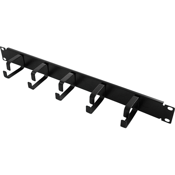 LogiLink Organizer kabli 19'' 1U z uchwytami Czarny (OR101B)