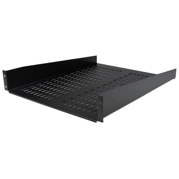 StarTech Półka przeznaczona do montażu w szafach Rack 2U, udźwig 22kg, Perforowana (CABSHELF22V)