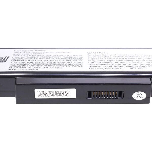 Bateria Green Cell do Asus K72 K73 N71 N73 A32-K72 10.8V 6 cell (AS06PRO)