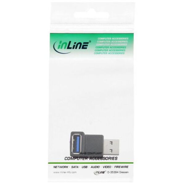 Adapter USB InLine USB - USB Czarny  (35300R)