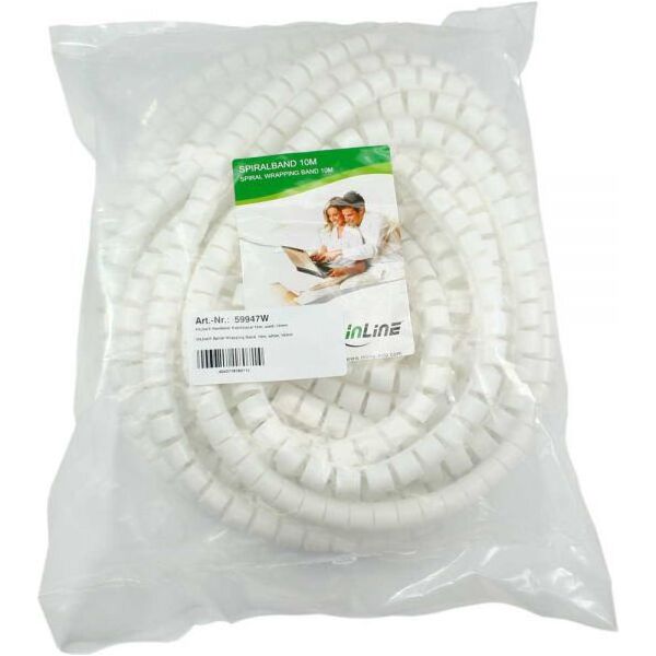Organizer InLine Spirala na przewody Czarny 1 sztuka  (59947W)