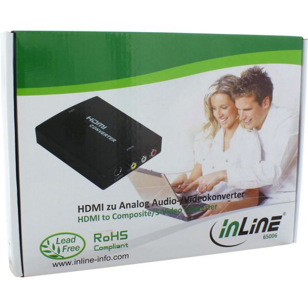 Adapter AV InLine HDMI - S-Video - RCA (Chinch) czarny (65006)