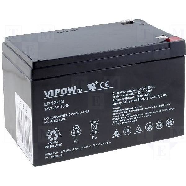 Vipow Akumulator 12V/12Ah (BAT0216)