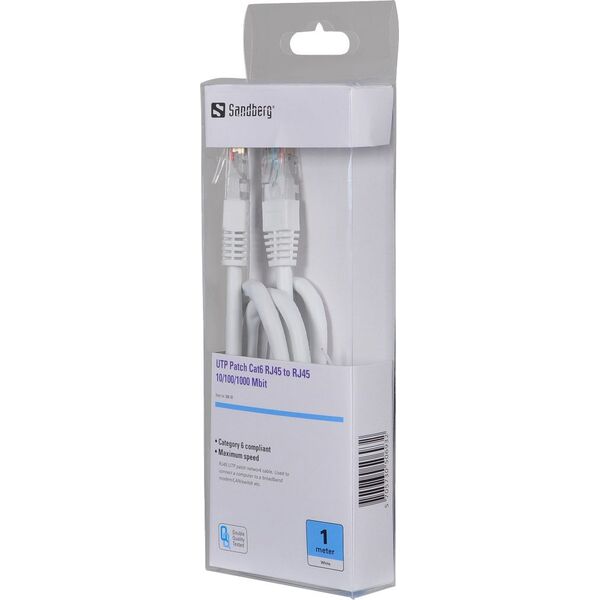 Sandberg Patchcord CAT6, UTP, 1m (506-93)