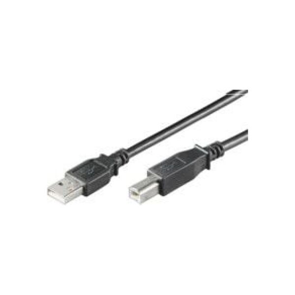 Kabel USB MicroConnect USB-A - USB-B 3 m Czarny (USBAB3B)