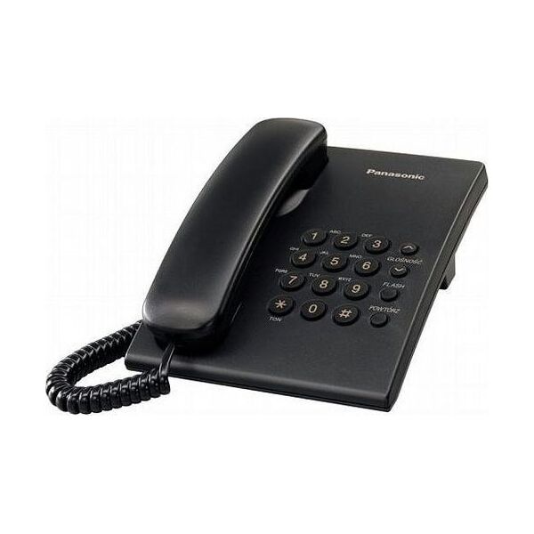 Telefon stacjonarny Panasonic KX-TS500FXB Czarny