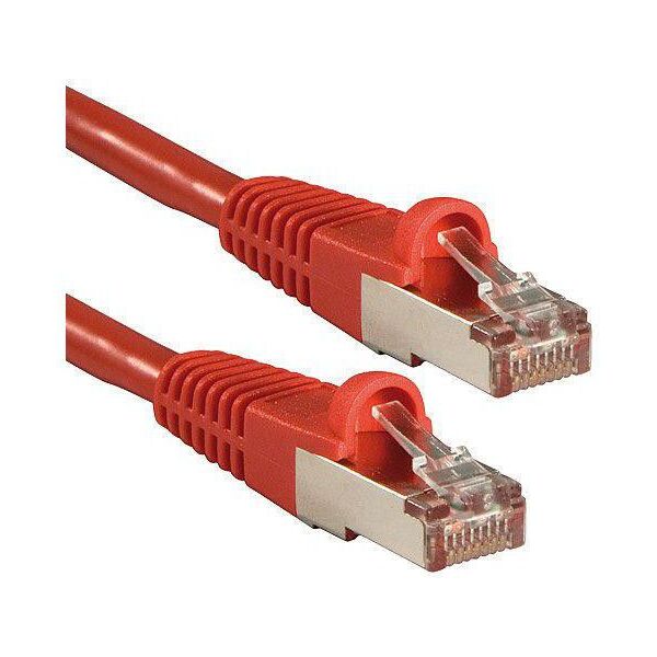 Lindy RJ-45/RJ-45 kat.6 Czerwony 0.5m (47361)