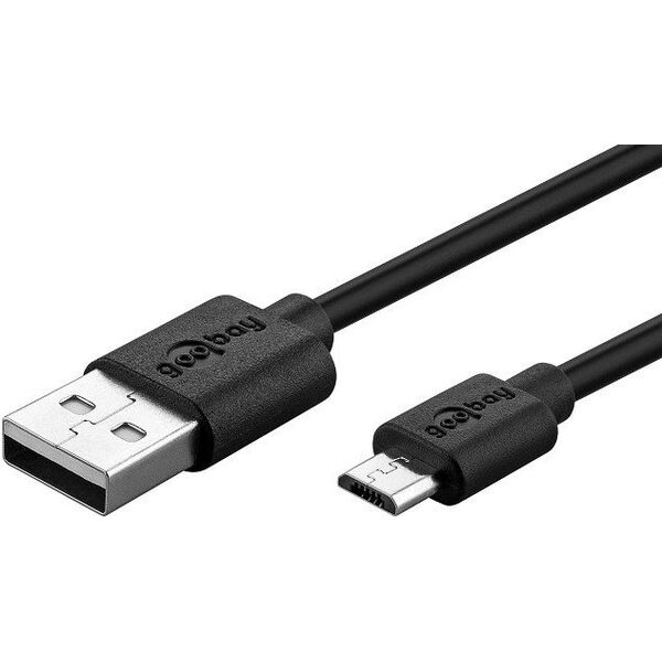 Kabel USB Gembird USB-A - microUSB 1 m Czarny (46800)
