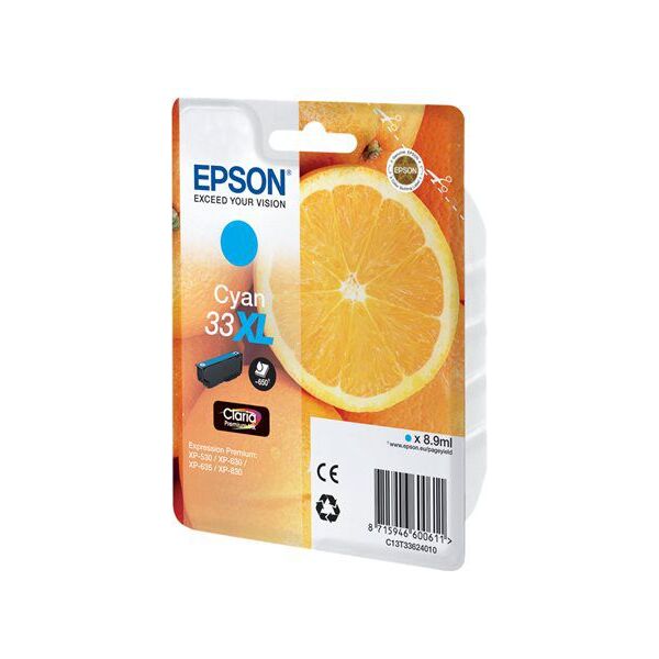 Tusz Epson Tusz Singlepack 33XL Claria Premium (C13T33624012)