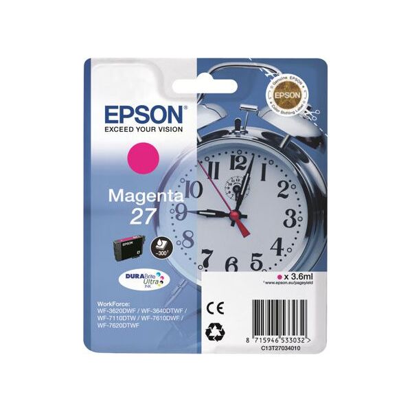 Tusz Epson Tusz DURABrite ultra 27 Standard Capacity (C13T27034012)