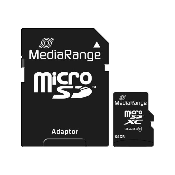 Karta MediaRange MicroSDXC 64 GB Class 10 UHS-I  (MR955)