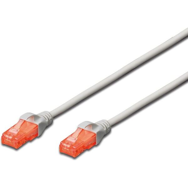 Digitus RJ-45/RJ-45 kat.6 U/UTP Szary 1m (DK-1617-010)