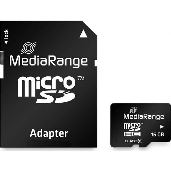 Karta MediaRange MicroSDHC 16 GB Class 10 UHS-I  (MR958)