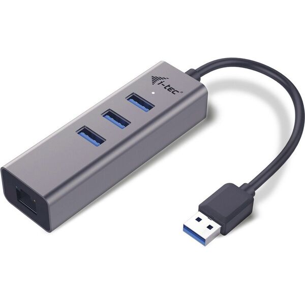 HUB USB I-TEC 1x RJ-45  + 3x USB-A 3.0 (U3METALG3HUB)
