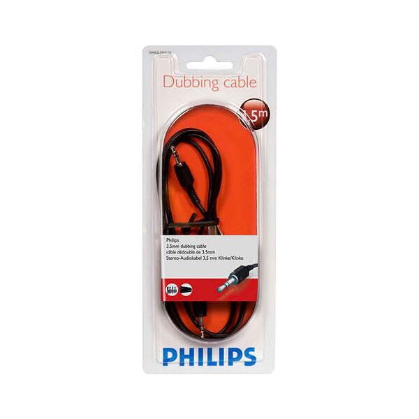 Kabel Philips Jack 3.5mm - Jack 3.5mm 1.5m czarny (SWA2529W/10)