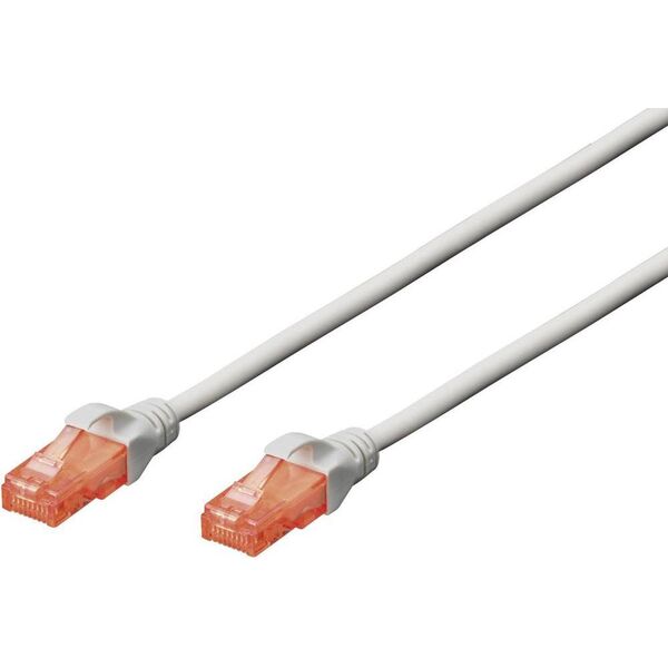 Digitus RJ-45/RJ-45, kat.6, U/UTP, szary, 0.5m (DK-1617-005)