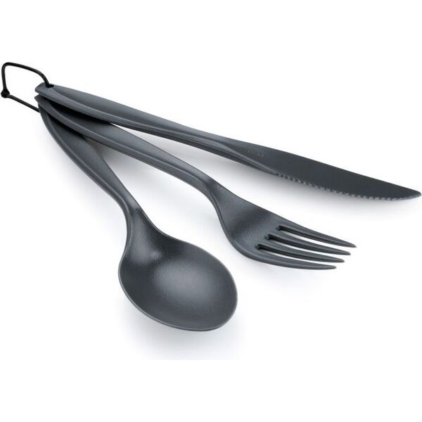 GSI Outdoors Zestaw sztućców 3 Pc Ring Cutlery Set- Grey (70505)
