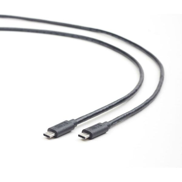Kabel USB Gembird USB-C - USB-C 1 m Czarny (CCP-USB3.1-CMCM-1M)
