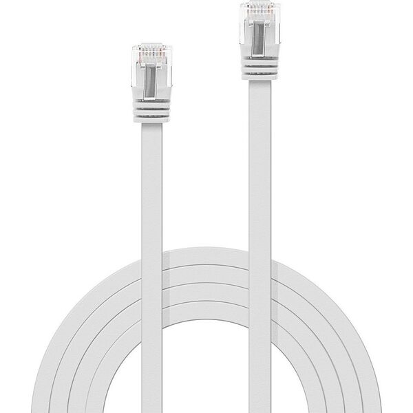 Lindy LINDY Cat.6 flat cable Patchcable white, 0,3m without shielding - 47500
