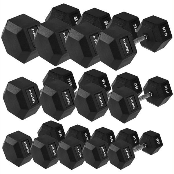 HMS hantel Hex Pro gumowany 1 x 16 kg