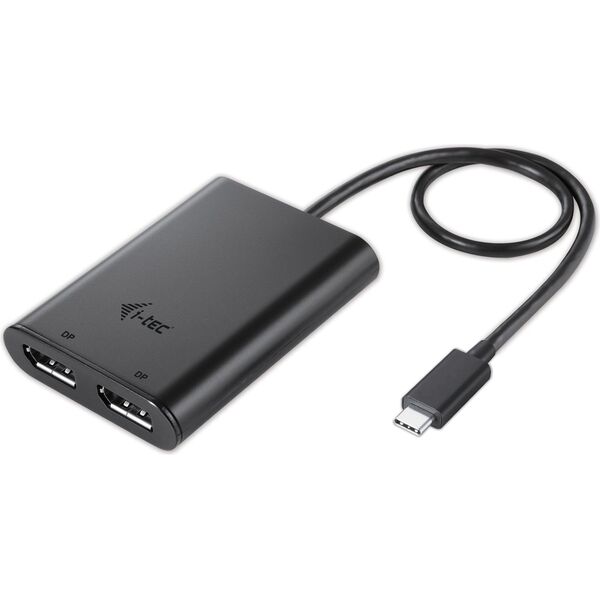 Stacja/replikator I-TEC USB-C - DisplayPort x2 Czarny  (C31DUAL4KDP)