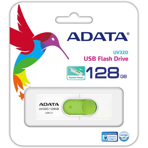 Pendrive ADATA UV320, 128 GB  (AUV320-128G-RWHGN)