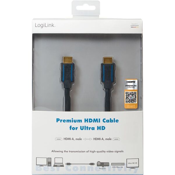 Kabel LogiLink HDMI - HDMI 5m czarny (CHB006)