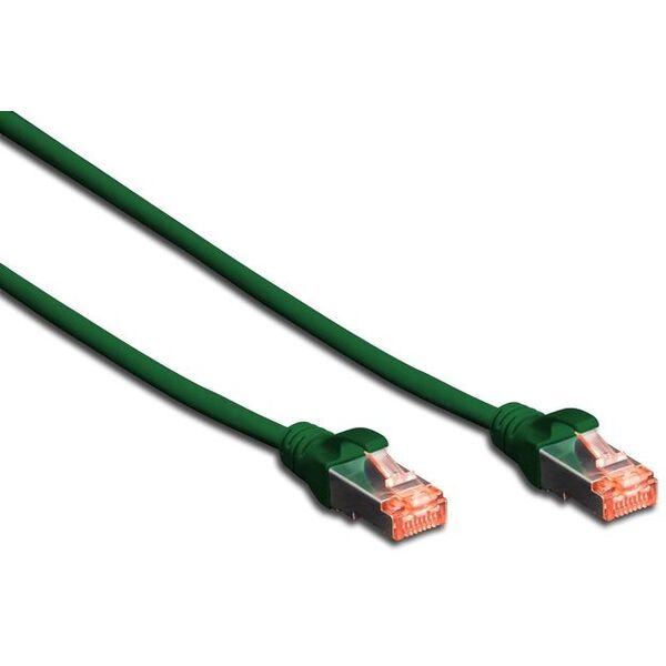 Digitus Patchcord CAT6, S-FTP, 5m, zielony, 10 sztuk (DK-1644-050-G-10)