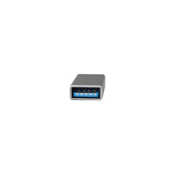 Adapter USB LogiLink USB-C - USB Srebrny  (AU0042)