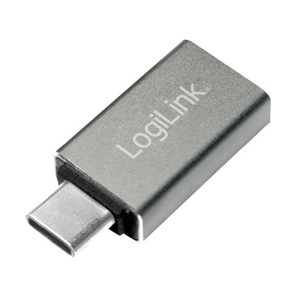 Adapter USB LogiLink USB-C - USB Srebrny  (AU0042)