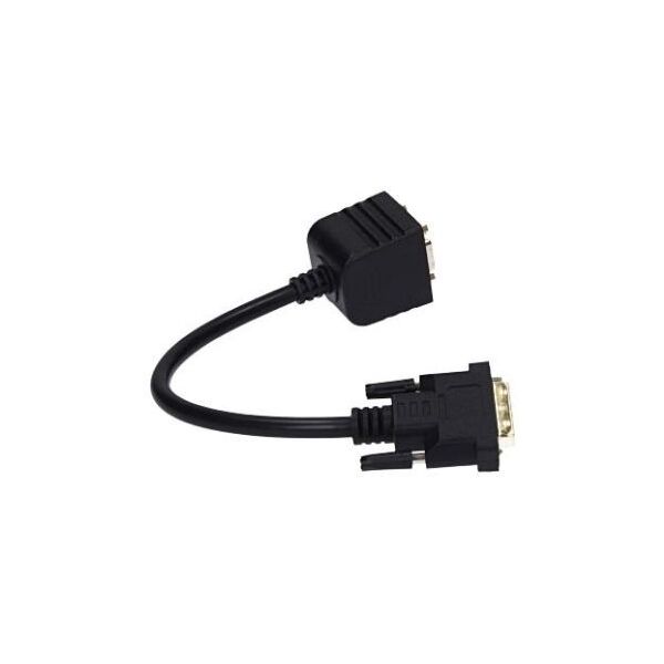Gembird pasywny adapter/splitter DVI męski do 2x VGA żeński, 0.3m, czarny (A-DVI-2VGA-01)