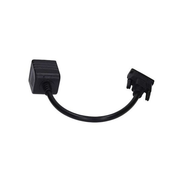 Gembird pasywny adapter/splitter DVI męski do 2x VGA żeński, 0.3m, czarny (A-DVI-2VGA-01)