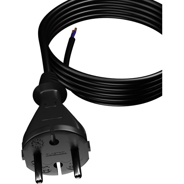 Plastrol Przewód przyłączeniowy z wtyczką PP-21 b/u 3m H05RR-F 2x1 (W-97188)