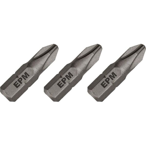 EPM Końcówki do wkrętarki PH2 25mm 3szt. E-400-0372