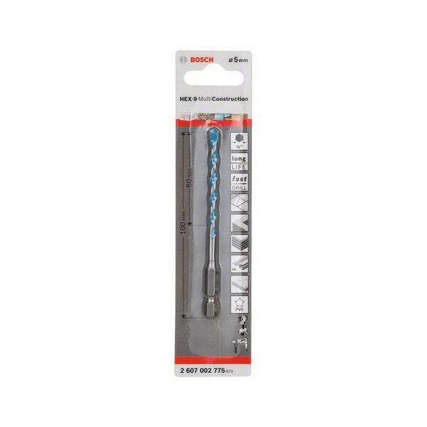 Wiertło Bosch do betonu sześciokątne 5mm  (BV-2607002775)