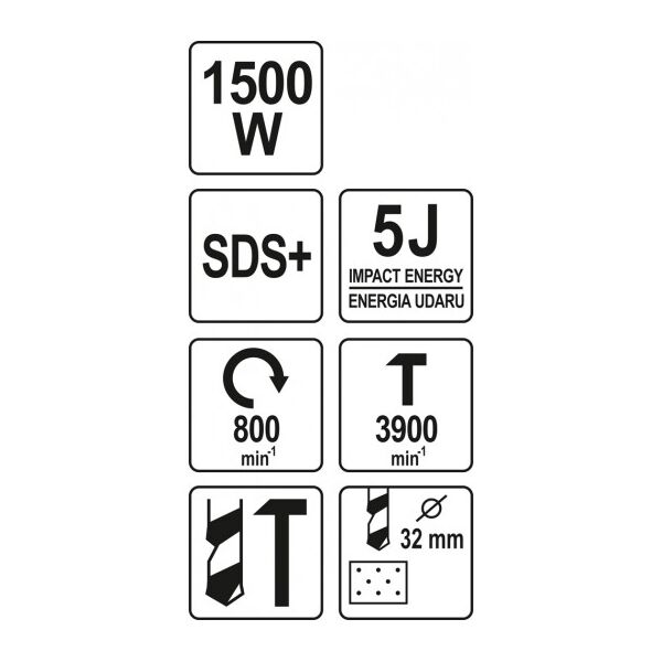 Młotowiertarka Yato YT-82127 1500 W