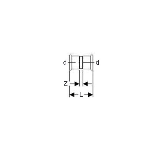 Geberit Mufa Ø=42mm MAPRESS C-STAHL - 22007