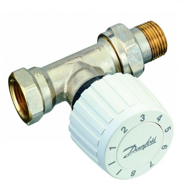 Danfoss Zestaw RTL zawór prosty FJVR 15 i głowica biała (003L1080)