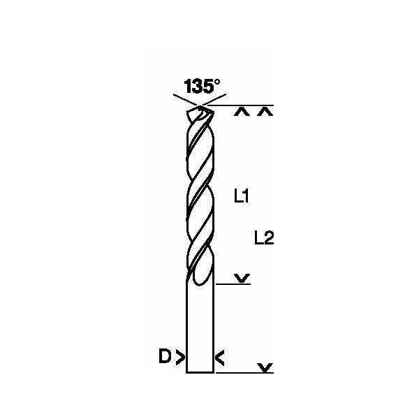 Wiertło Bosch do metalu kobaltowe walcowe 6mm  (B 2608585855)
