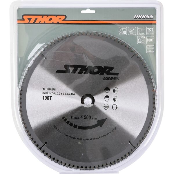 Sthor Piła tarczowa z węglikiem do aluminium 300x30 z100 (08855)
